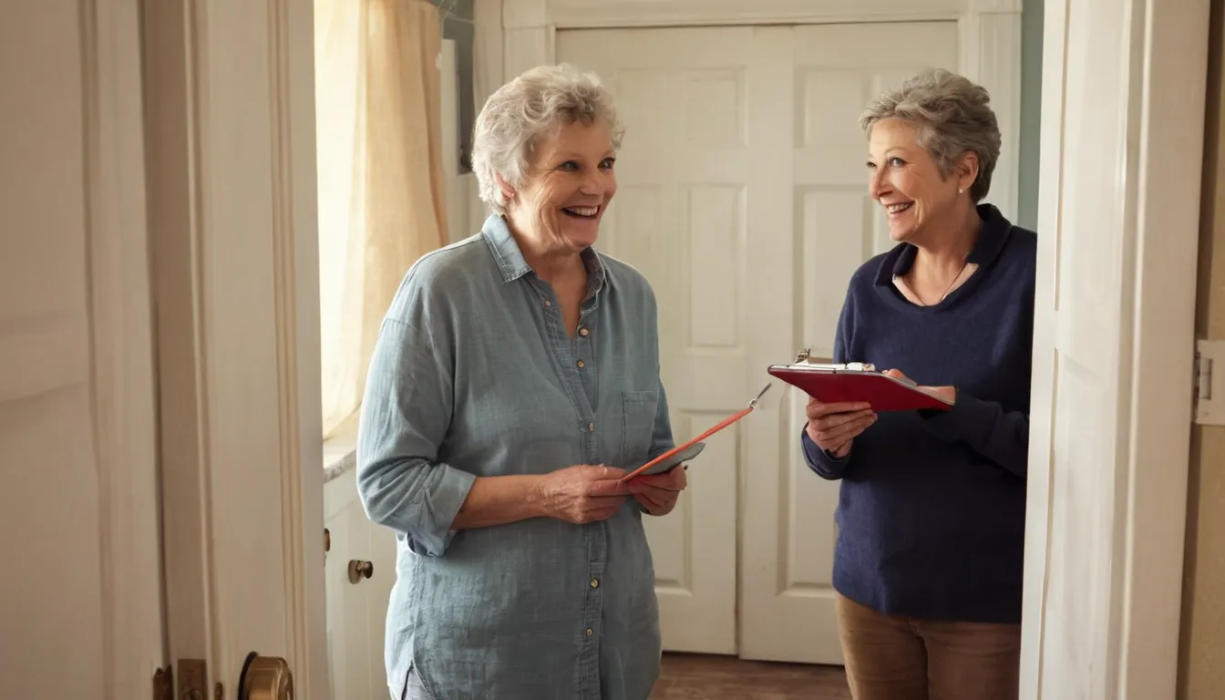 A homeowner talking with a local provider about bathing options in the Camden area